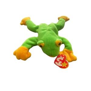 Original Ty Beanie Baby SMOOCHY The Frog Style 4039 1997